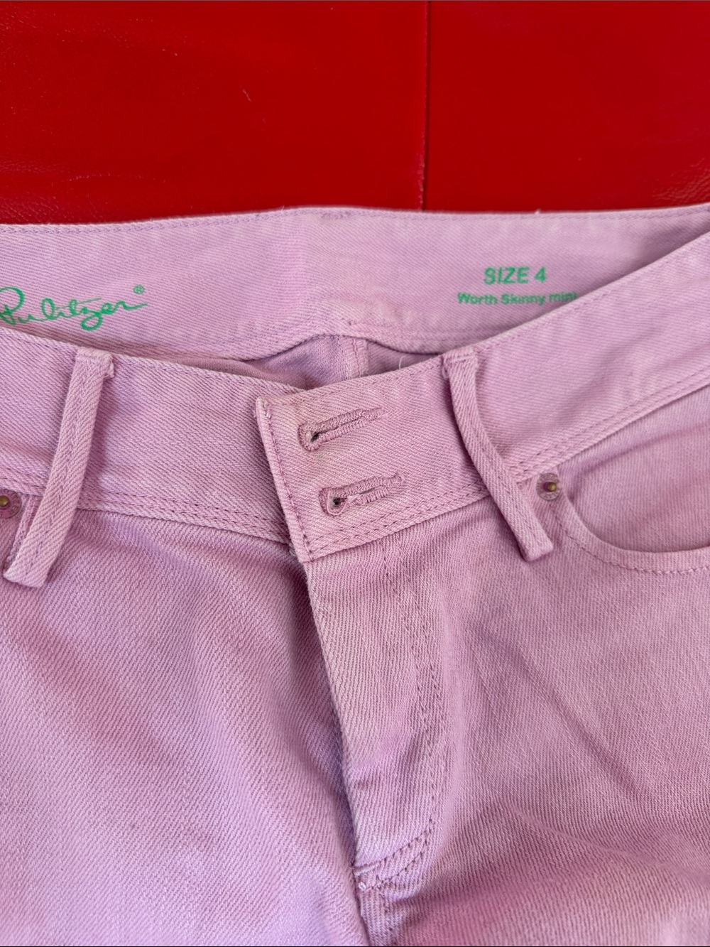 Lilly Pulitzer Pastel Lavender High-Rise Skinny Jeans